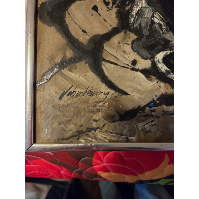 Abstract Painting of Flowers by John Henry