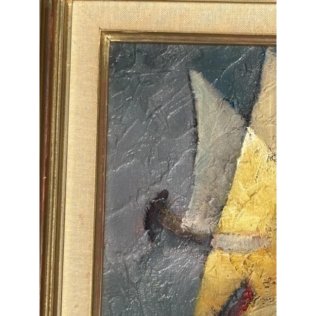 A very beautiful oil on canvas by the artist Louis Toffoli (1907–1999), titled LES FLOTTEURS on the back and numbered 3968.