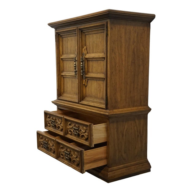 Wood Drexel Furniture Velero Collection Italian Neoclassical 42" Door Chest 402-430 For Sale - Image 7 of 13