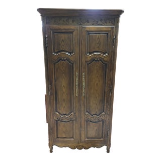 Vintage Country French Armoire Milling Road by Baker Furniture For Sale