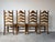 Vintage French Country Style Tall Ladder Back Rush Seat Dining Chairs – Set of 4 For Sale - Image 9 of 18