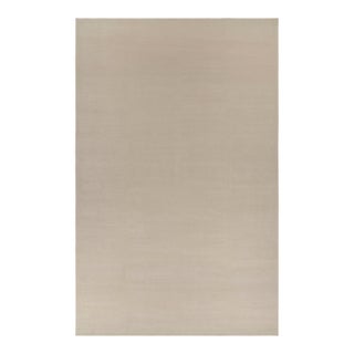 Rug & Kilim’s Oversized Contemporary Textural Solid Rug in Cream and White Tones For Sale