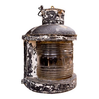 Early 1900s Ward Hendrickson Marine Masthead Ship Lantern For Sale