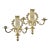 Hollywood Regency Gold Brass French Laurel Wall Sconces Louis XVI Style - A Pair For Sale