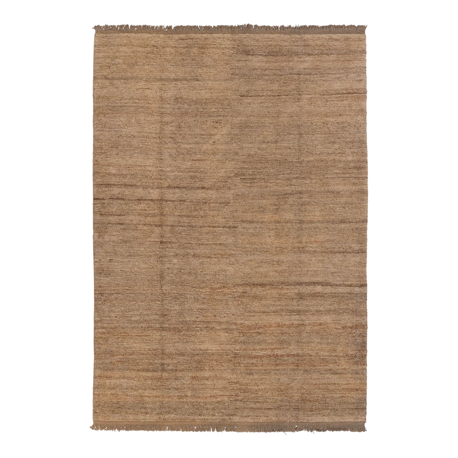 High Quality Hand Knotted Tan Natural Jute Loop Pattern Solid Rug ...