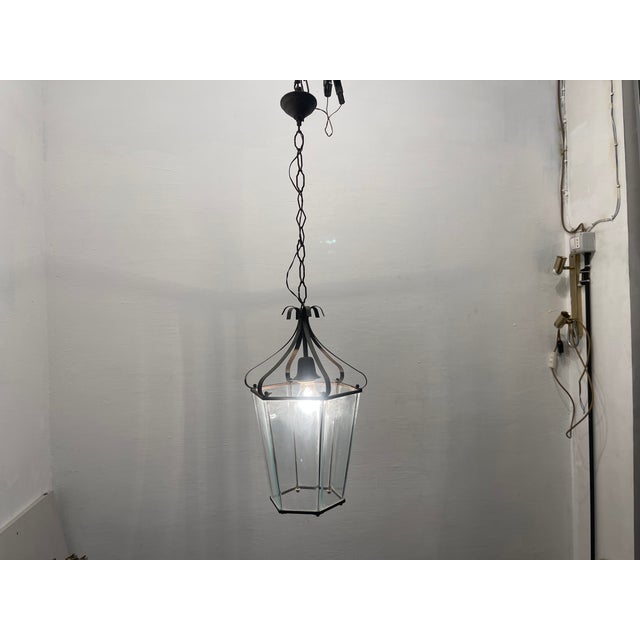 Bronze Glass Light Pendant, 1950s For Sale - Image 3 of 9