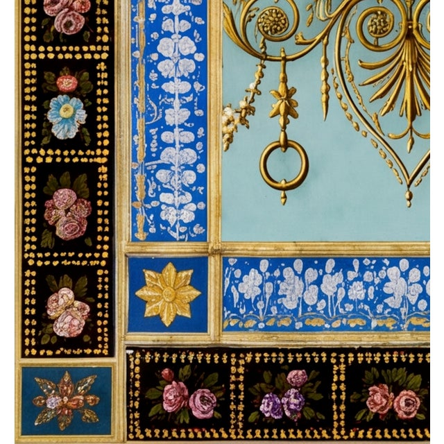 Cerulean Atelier Aria Lumae Palais De Versailles Arabesque Neoclassical Grand Palace Scale Statement Panel Print For Sale - Image 8 of 15
