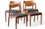 Teak Chairs with Black Leather Seats by Henning Kjærnulf for Korup Stolefabrik, 1960s, Set of 4 For Sale - Image 14 of 14