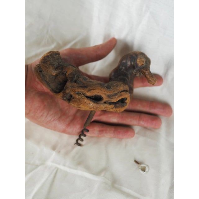 Campaign 1960s French Grapevine Corkscrew With Wall Hook For Sale - Image 3 of 13
