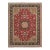 Pasargad Home Tabriz Silk & Wool Area Rug, 5' 1" X 6'11", Red For Sale