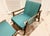 1950s Ficks Reed Rattan Campaign Style Far Horizons Lounge Chair & Ottoman by John Wisner For Sale - Image 10 of 12