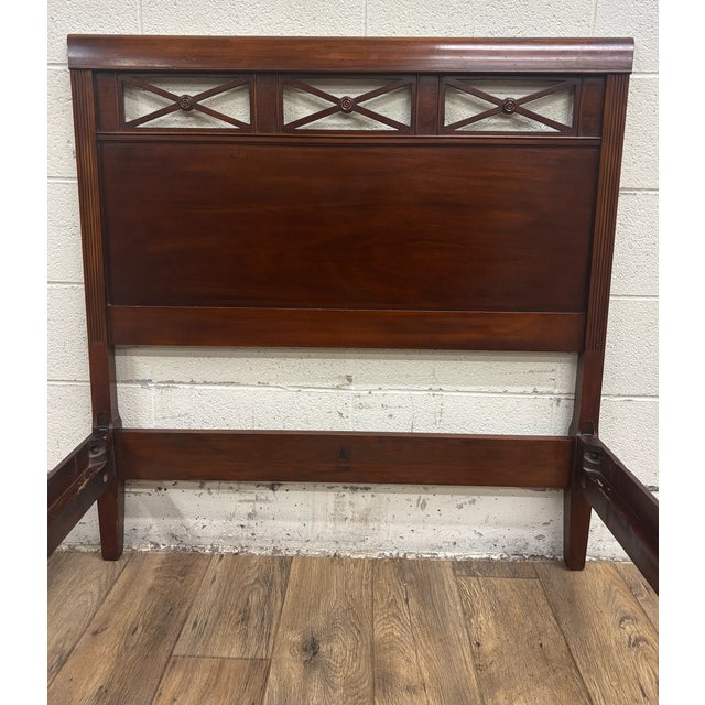 Kindel Furniture Vintage Kindel Twin Size Sleigh Bed For Sale - Image 4 of 10