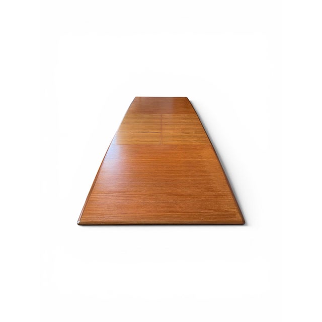 Mid-Century Modern Scandinavian Danish Extendable Teak Dining Table, 1960s For Sale - Image 6 of 11