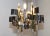 1970s 1970s Gaetano Sciolari Brass and Chrome Chandelier For Sale - Image 5 of 13