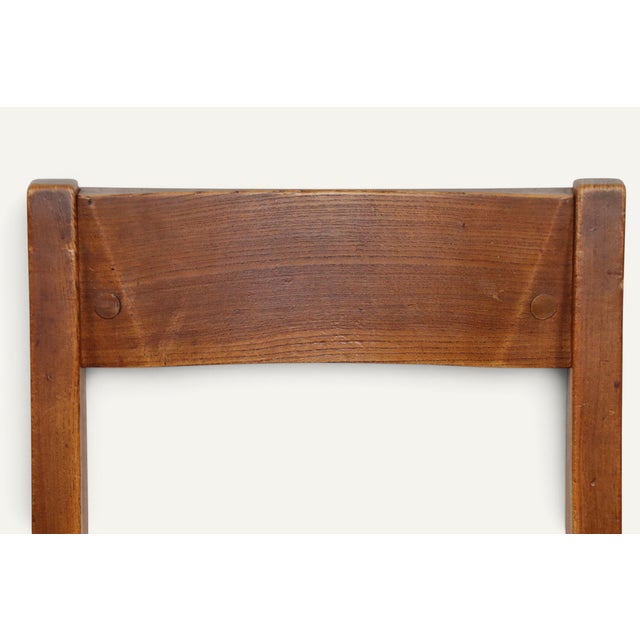 Vintage S24 Chair in Elm and Black Leather by Pierre Chapo, 1970 For Sale - Image 14 of 18
