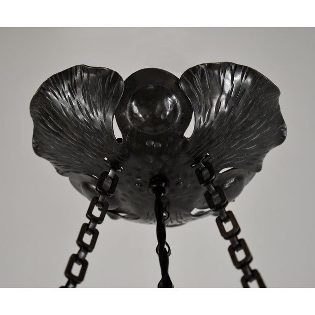 1920s Daum Majorelle French Art Deco Cameo Glass Pendant Light For Sale - Image 15 of 15