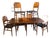 Mid 20th Century Attributed to Paul McCobb for Lane Rosewood “Delineator” Mid Century Modern Dining Set With 6 Chairs For Sale
