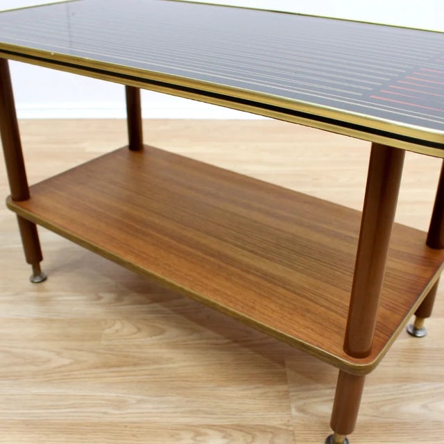 1960s Mid Century Atomic Backgammon Coffee Table For Sale - Image 11 of 12