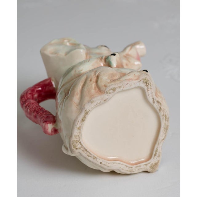 Off-white Antique French Majolica Elephant Pitcher For Sale - Image 8 of 8
