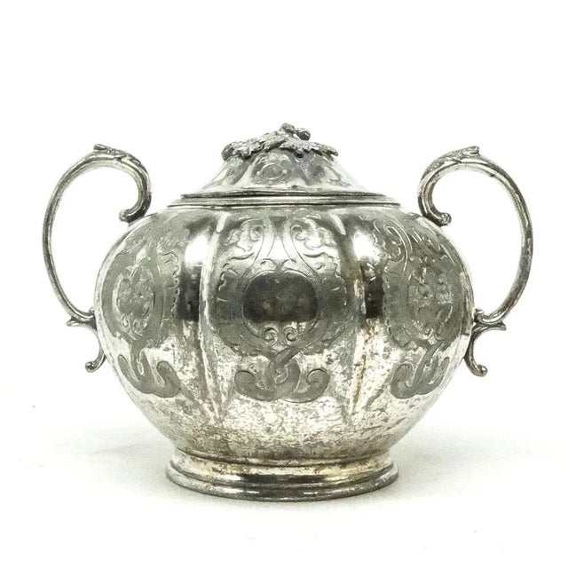 French Art Nouveau Sugar Bowl from Armand Frenais, Early 20th Century For Sale - Image 12 of 13