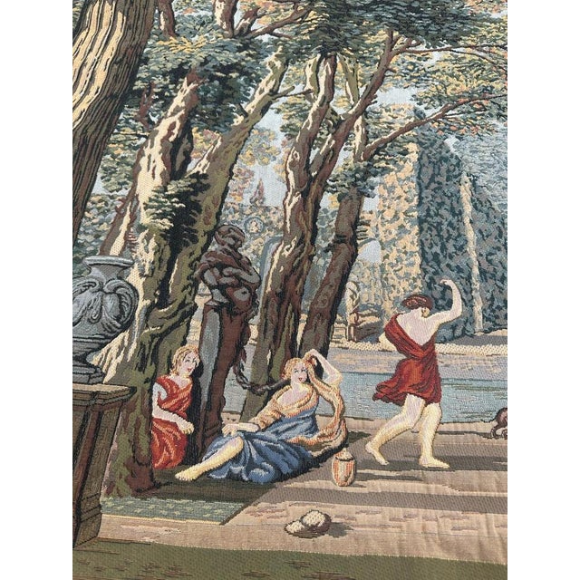 Aubusson Style Jacquard Tapestry, 1980s For Sale - Image 14 of 18