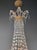 Brass Empire Brass Chandelier Crystal Lustre Ceiling Light Antique Classical Art Deco For Sale - Image 8 of 9