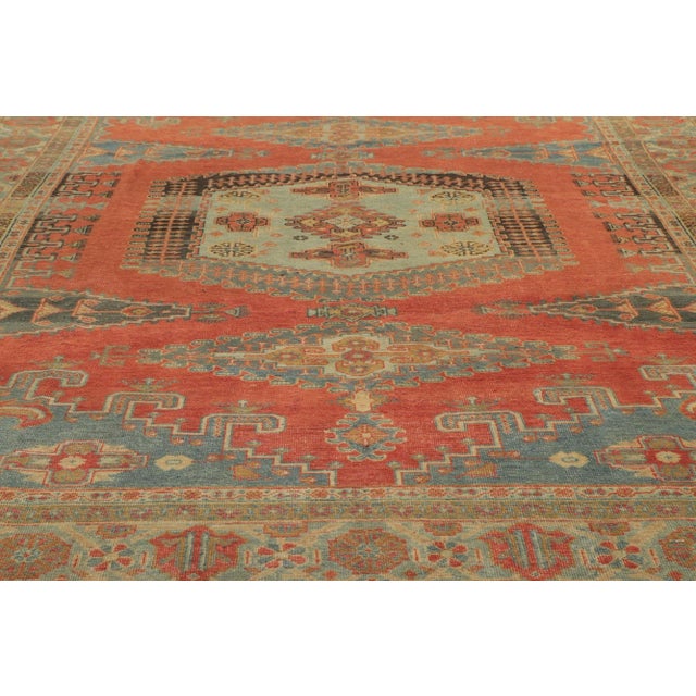 Mid 20th Century Vintage Persian Viss Rug - 07'06 X 10'11 For Sale - Image 4 of 9
