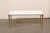 Metal Mid 20th Century French White Marble & Brass Coffee Table For Sale - Image 7 of 12