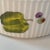 White 1940s Louis Lourioux "Le Faune" Vintage Fireproof Porcelain 7" Vegetable Motif Souffle Dish France For Sale - Image 8 of 15
