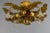 Italian Hollywood Regency Gilt Metal and Glass Flower Ceiling Light, 1970s For Sale - Image 13 of 18