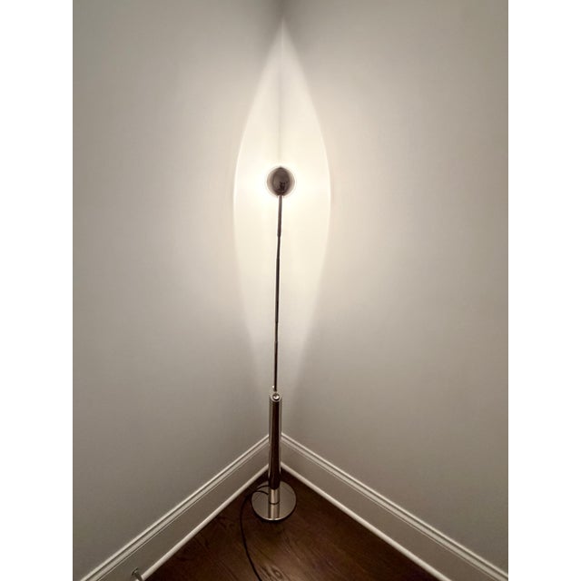 1980s Florian Schulz Yon Adjustable Chrome Reading Lamp — German Mid-Century Design For Sale In Chicago - Image 6 of 7