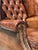 Antique Wing Chair in Brown Leather, 1890 For Sale - Image 6 of 9