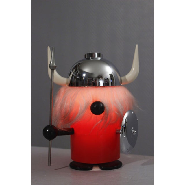 Old Timer Ferrari mood lamp, model known as “Olaf” the Viking, Italy circa 1960. In very good condition, no yellowing of...