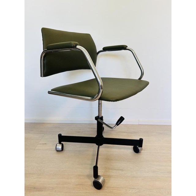 Vintage Olive Desk Chair from Kovona, 1976 For Sale - Image 9 of 10