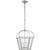 Chapman & Myers for Visual Comfort Signature Riverside Small Square Lantern in Polished Nickel with Clear Glass For Sale