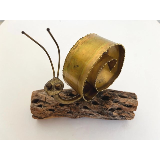 Modern 1970s Torch Cut Snail Sculpture For Sale - Image 3 of 18