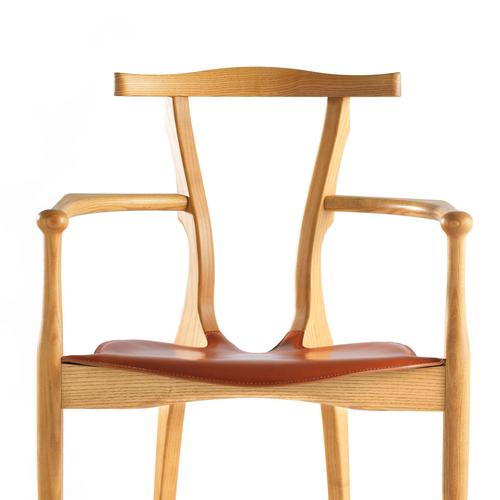 Not Yet Made - Made To Order Mid-Century Modern Leather and Wood Gaulino Chair by Oscar Tusquets, 2018 For Sale - Image 5 of 9