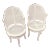 Mid 19th Century Pair of French Swivel Chairs With Caning Inserts For Sale