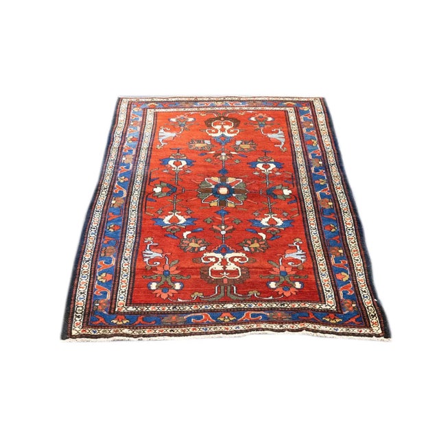 Persian Antique Persian Farahan Rug 3'6'' x 5' For Sale - Image 3 of 12