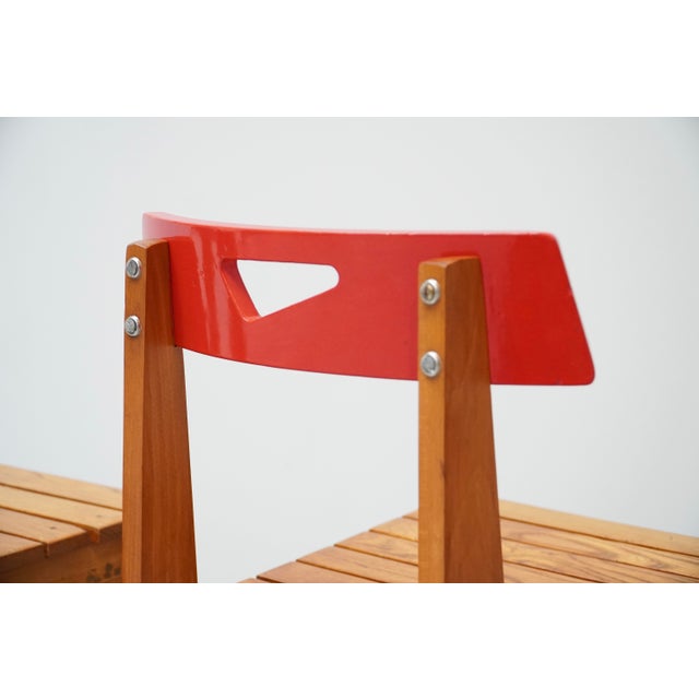 Red Chair by Lucien Engels for Home Emile Vandervelde II, Belgium, 1954 For Sale - Image 4 of 14