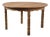 Vintage Danish Modern Round Oak Table in the style of H. Kjærnulf, 1960s For Sale