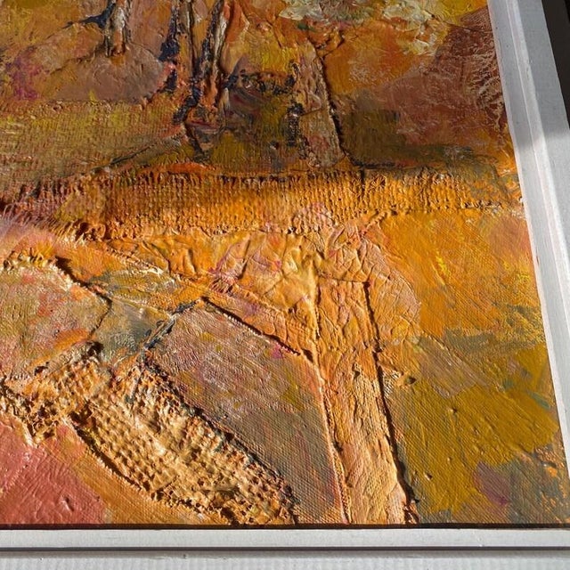 1970s 1970 Abstract Expressionist Landscape by Barbara Ann Clinkston (1931–2022) For Sale - Image 5 of 14