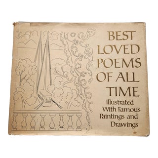 Best Loved Poems of All Time 1971 Coffee Table Art Poetry Book For Sale