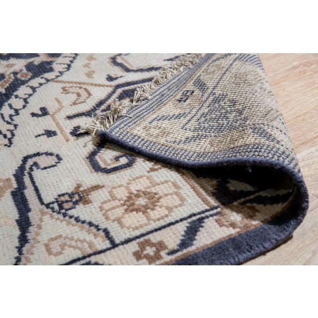 8x10 Majestic Timeless Charcoal Traditional Medallion Hand Knotted Wool Carpet Rug For Sale In New York - Image 6 of 6