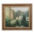 Large Oil Painting Artwork of House & Canal Scene For Sale