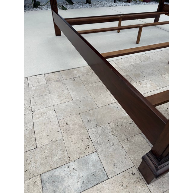 American 1990s Trump Home Collection King Size Bed Attributed to Lexington Furniture For Sale - Image 3 of 12