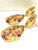 Baroque Bochic “Orient” Vintage Citrine & Amethyst Earrings Set 18K Gold & Silver For Sale - Image 3 of 14