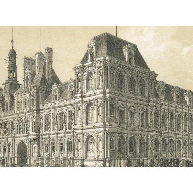 After Philippe Benoist, Paris City Hall, 1860, Lithograph For Sale - Image 6 of 9