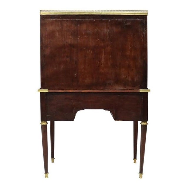 Louis XVI Style Lady’s Desk, Bonheur Du Jour; Mahogany, Ormolu & Marble; C1890 For Sale - Image 16 of 18