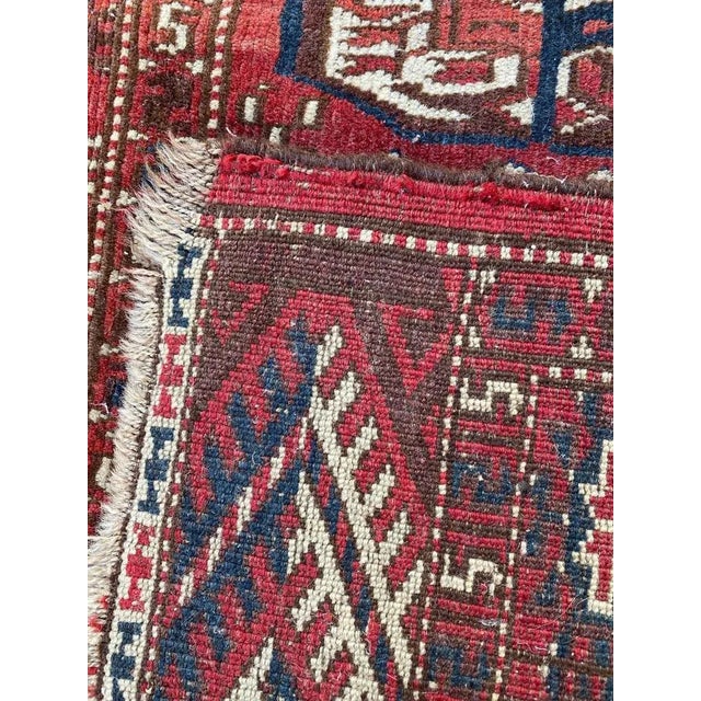 Antique Turkmen Boukhara Rug For Sale - Image 11 of 13